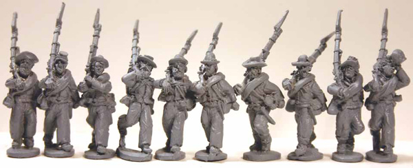 Confederate Infantry Advancing (Right Shoulder Shift) Set 2