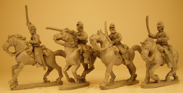 Federal Cavalry Troopers (Drawn Sabers)