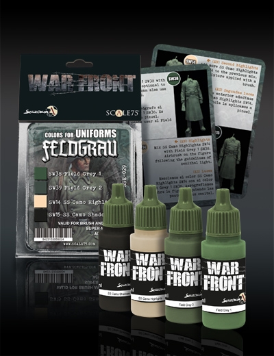 Scale Color Warfront Paint Sets: Feldgrau Set