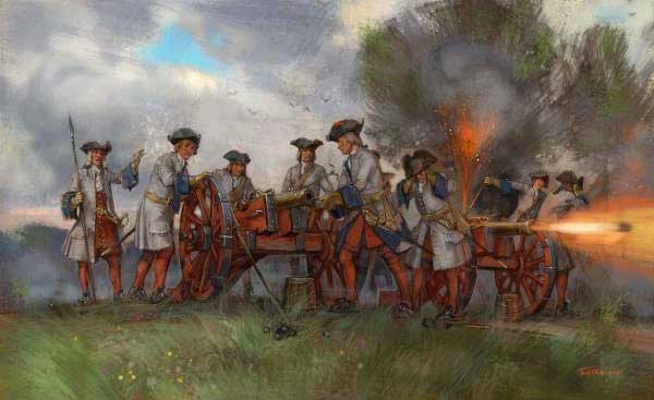 French Artillery War of Spanish Succession