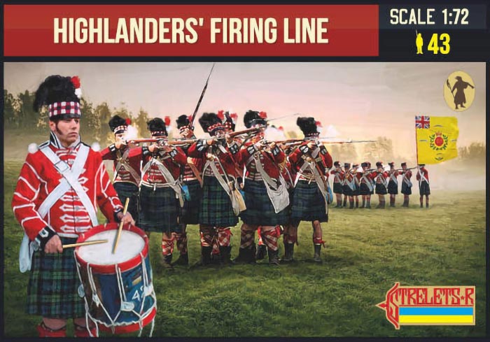 Strelets R - Napoleonic Highlanders Firing Line-2024 Re-Released 