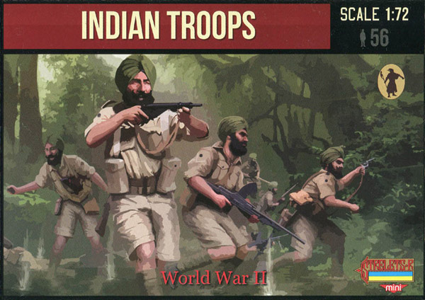 REISSUE-Strelets Mini -WWII Indian Infantry