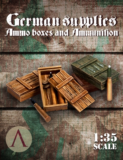 Warfront - German Supplies: Ammo Boxes and Ammunition Set 2