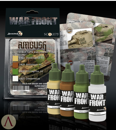 Scale Color Warfront Paint Sets: Ambush German Late War Colors