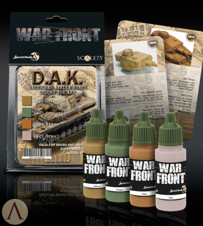 Scale Color Warfront Paint Sets: D.A.K. Colors for AFV