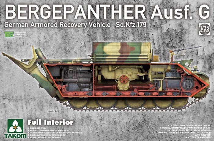 WWII German Bergepanther Ausf G German SdKfz 179 Full Interior