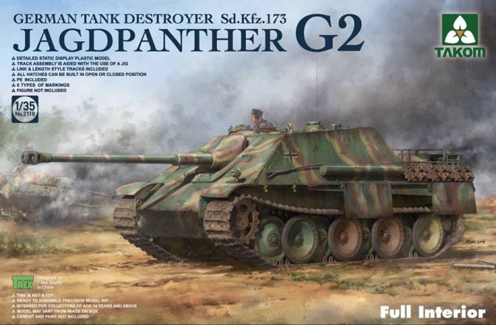 Jagdpanther Ausf.G2 Sd.Kfz.173 with Full Interior