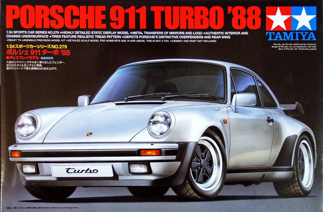 Porsche 911 Turbo 1988 1/24 scale kit