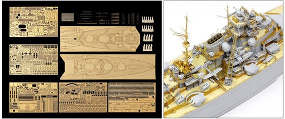 German Bismarck 1941 Detail Up Set for #78013