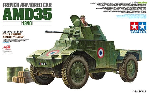 French AMD35 1940 Armored Car