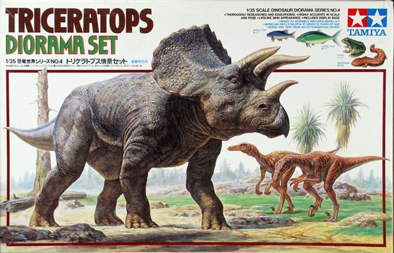 Triceratops Dinosaur Diorama Set