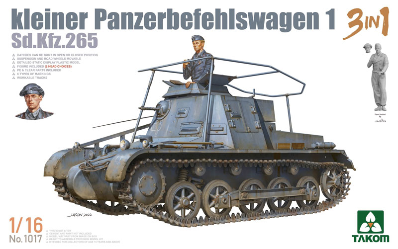 Kleiner Panzerbefehlswagen 1 SdKfz 265 3 in 1