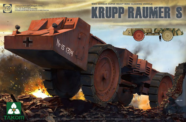 WWII German Krupp Raumer SS Super Heavy Mine Clearing Vehicle (New Tool)