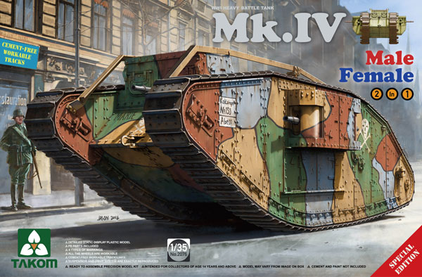 WWI Heavy Battle Tank MK.IV 2 in 1 Reissue