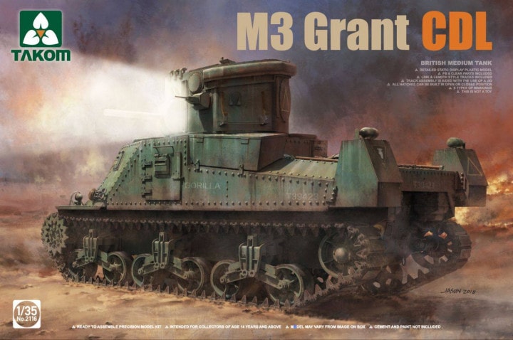 M3 Grant CDL  British Medium Tank Canal Defence Light, Armoured Searchlight