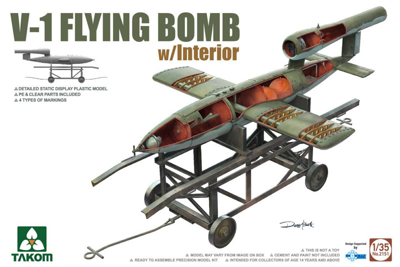 V-1 Flying Bomb W/Interior