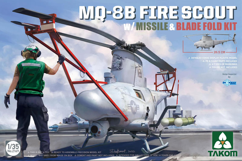 MQ-8B Fire Scout with Missile & Blade Fold Kit