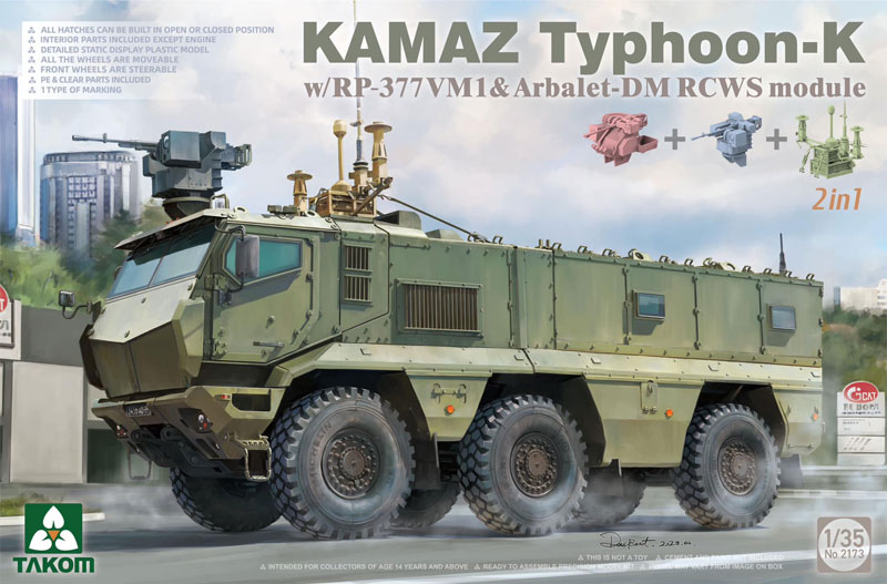 Kamaz Typhoon-K MRAP w/RP377VM1 & Arbalet-DM RCWS