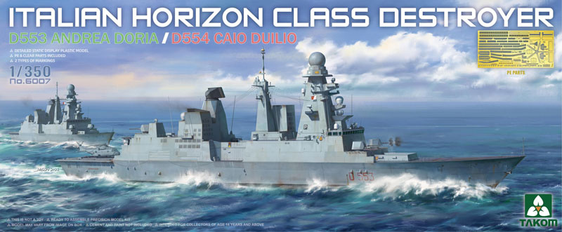 D553 Andrea Doria/D554 Caio Duilio Italian Horizon Class Destroyer