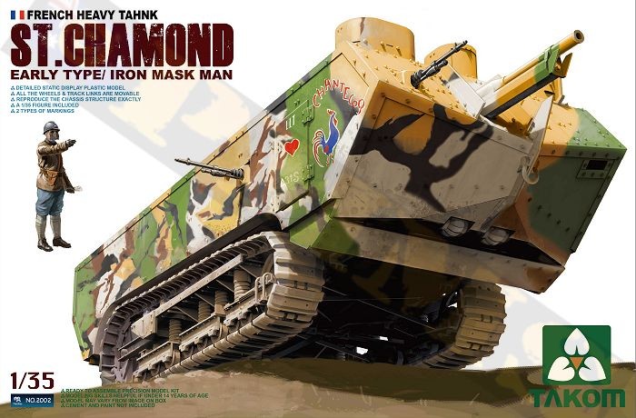 WWI St. Chamond Early Type French Heavy Tank
