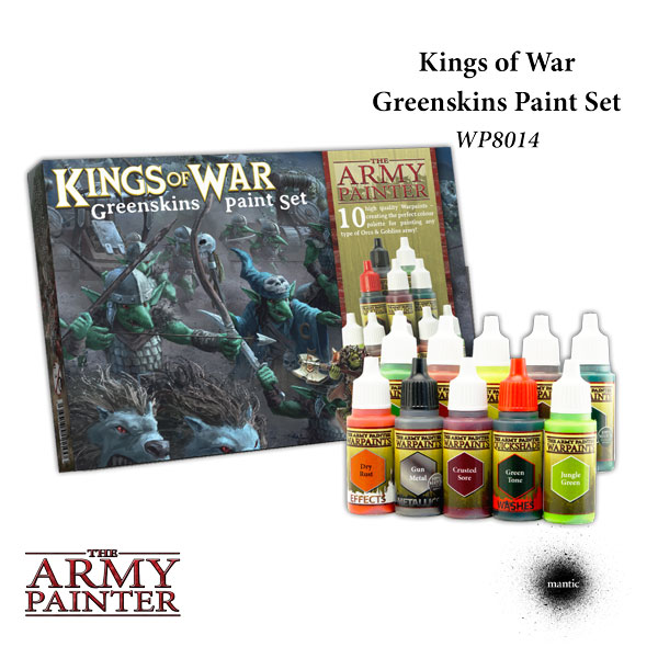 Army Painter: Warpaints Kings of War Greenskins Paint Set