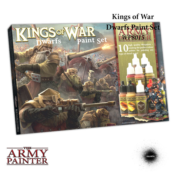 Army Painter: Warpaints Kings of War Dwarfs Paint Set