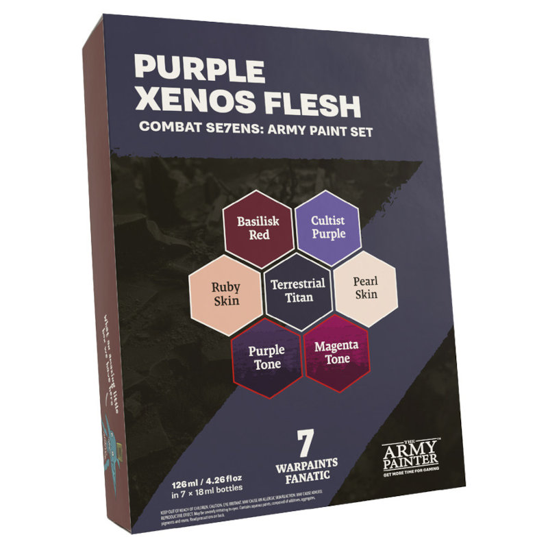 Army Painter Warpaints Combat Se7ens: Purple Xenos Flesh Army Paint Set