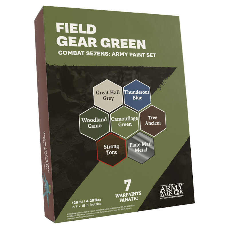 Army Painter Warpaints Combat Se7ens: Field Gear Green Army Paint Set