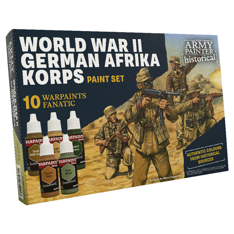 Army Painter Warpaints Fanatic: Historical World War II German Afrika Korps Paint Set
