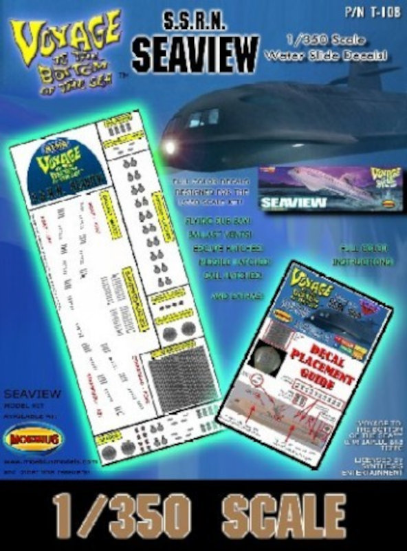 TSDS Seaview Submarine Decal Set for MOE 1/350 scale