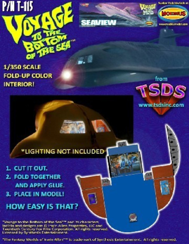 TSDS Seaview Submarine Color Fold-Up Interior for MOE