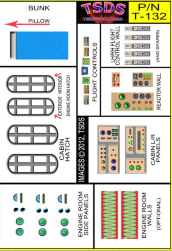 TSDS Vintage Flying Sub Decal Set for Aurora/Monogram