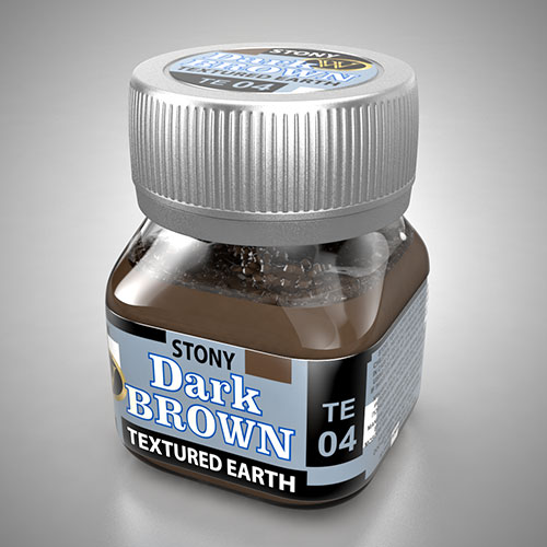 Wilder Dark Brown Earth, Stony Texturing 50ml Bottle