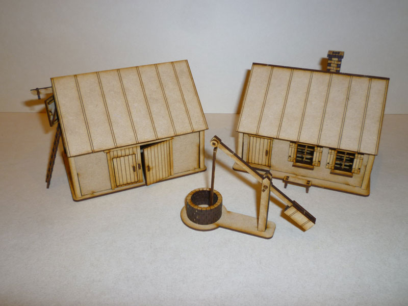 Eastern European Farm Buildings - 1/72nd scale MDF