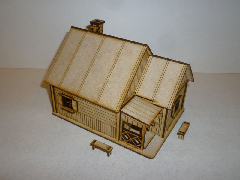 Eastern European House #2 - 1/72nd scale MDF