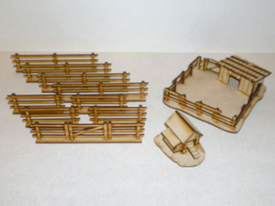 Eastern European Livestock Buildings - 1/72nd scale MDF