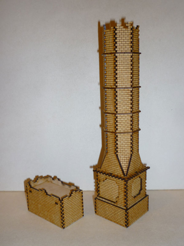 Eastern European Grudinin Mill Chimney - 1/72nd scale MDF