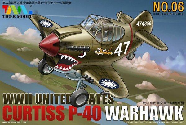 Cute U.S P-40 Warhawk Fighter