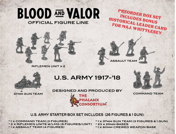 Blood and Valor: WWI US Army 1917-18 Starter Box