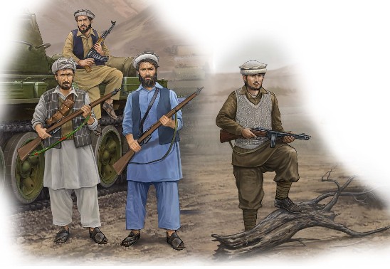 Afghan Rebels Figure Set (4)