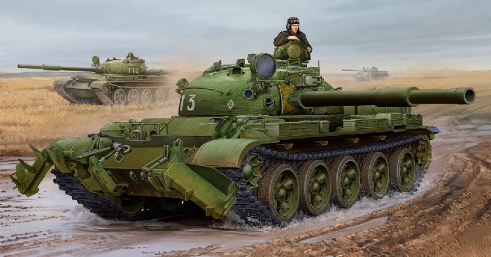 Russian T62 Mod 1975 Tank w/KMT6 Mine Plow (New Variant)