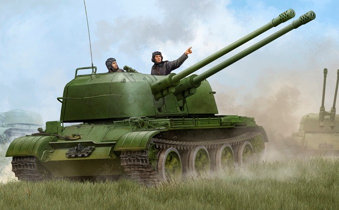 Russian ZSU57-2 SPAAG Self-Propelled Anti-Aircraft Gun