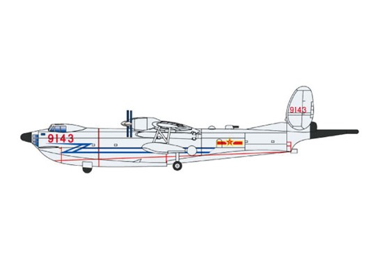 PLA Chinese Navy SH5 Aircraft Set for Warships (3/Bx)