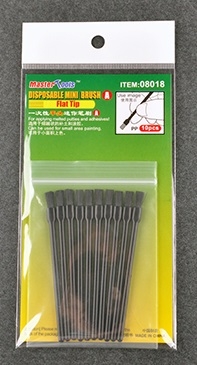 Disposable Mini Flat Brush x 10