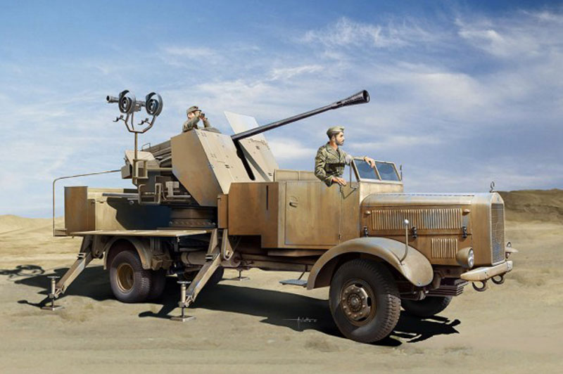 L4500A Military Truck w/5cm Flak 41/1 Gun