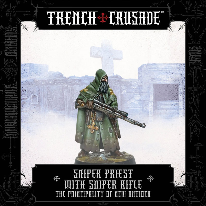 Trench Crusade The Principality of New Antioch Sniper Priest with Sniper Rifle