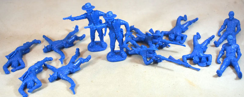TSSD US Cavalry Dismounted with Casualties- Medium Blue