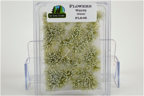 Flowers 6mm Fine Flake - White