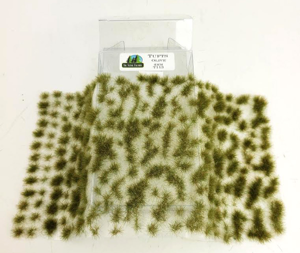Tufts - Olive 4mm