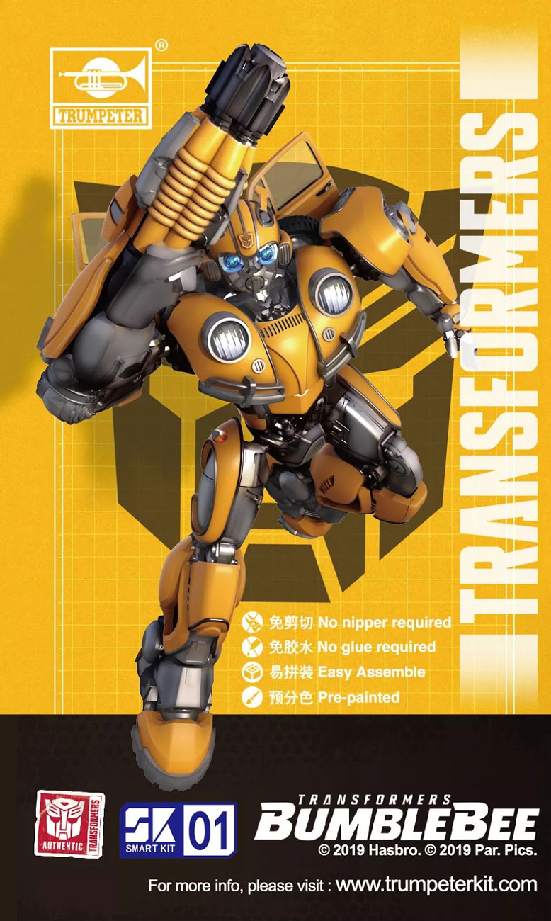 Transformers Bumblebee Smart Model Kit No Glue Easy Assemble SK-01